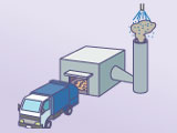 Nozzles remove toxins from garbage incinerator gases